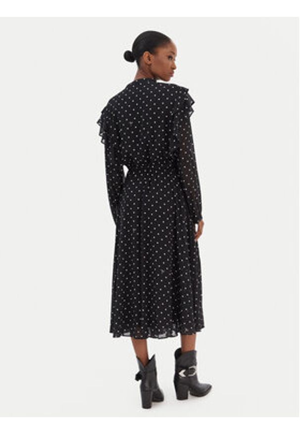 JOOP! Sukienka codzienna Dot 30100092 Czarny Regular Fit. Okazja: na co dzień. Kolor: czarny. Materiał: syntetyk. Typ sukienki: proste. Styl: casual