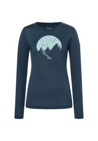 Koszulka z długim rękawem damska SUPER.NATURAL W Gondola. Kolor: niebieski. Długość rękawa: długi rękaw. Długość: długie #1