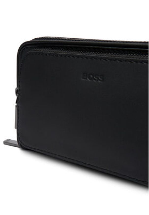 BOSS Nerka New Crosstown 50557797 Czarny. Kolor: czarny. Materiał: skóra