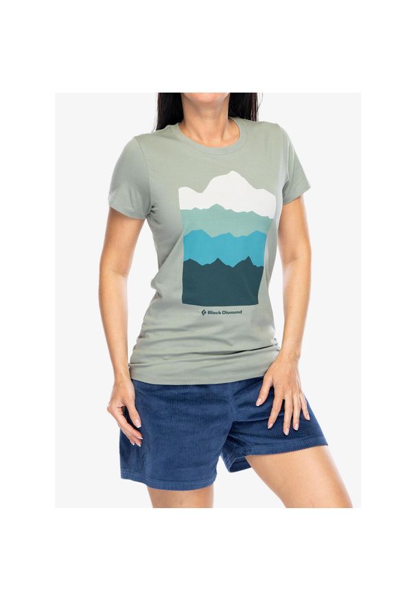 Koszulka damska Black Diamond Vista Tee - atmosphere XS. Kolor: szary