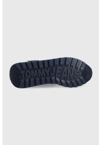 Tommy Jeans sneakersy kolor granatowy. Nosek buta: okrągły. Zapięcie: sznurówki. Kolor: niebieski. Materiał: materiał, włókno, guma #3