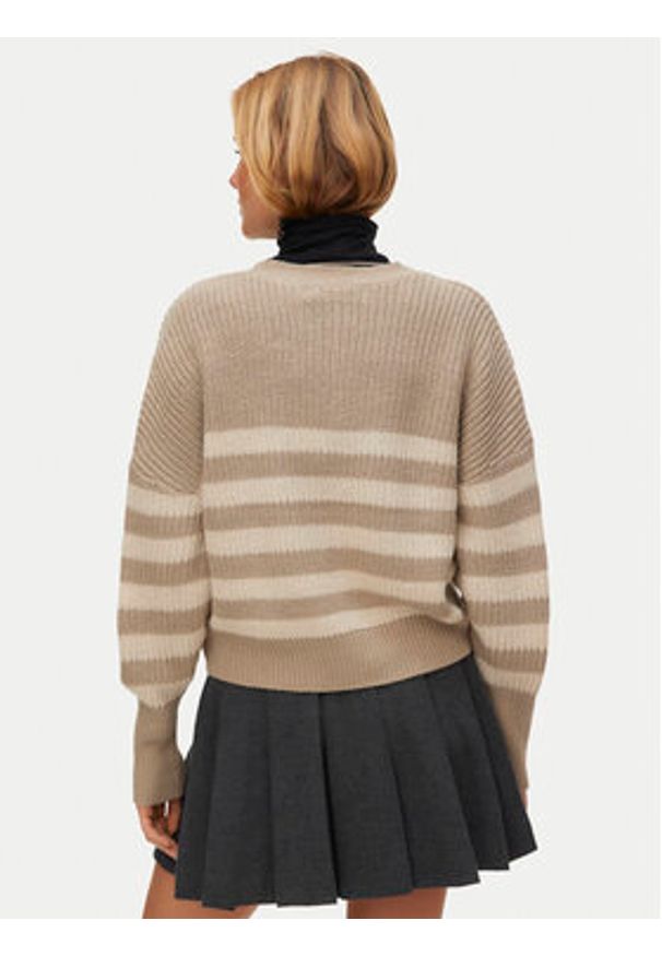 Vero Moda Kardigan Lea 10249632 Beżowy Regular Fit. Kolor: beżowy. Materiał: syntetyk