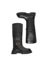 G-Star RAW - G-Star Raw Kozaki EO-GECE-25FW84 Czarny. Kolor: czarny. Materiał: skóra