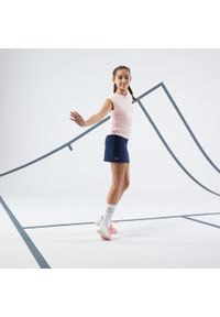 ARTENGO - Koszulka do tenisa dla dziewczynek Artengo TTS500. Kolor: różowy. Materiał: materiał, tkanina, poliester, elastan. Sport: tenis