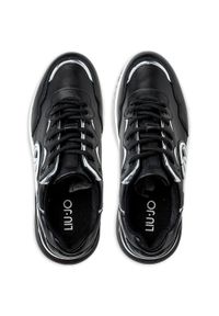 Sneakersy damskie czarne Liu Jo Maxi Wonder Air 11. Okazja: na spotkanie biznesowe. Kolor: czarny. Materiał: tkanina