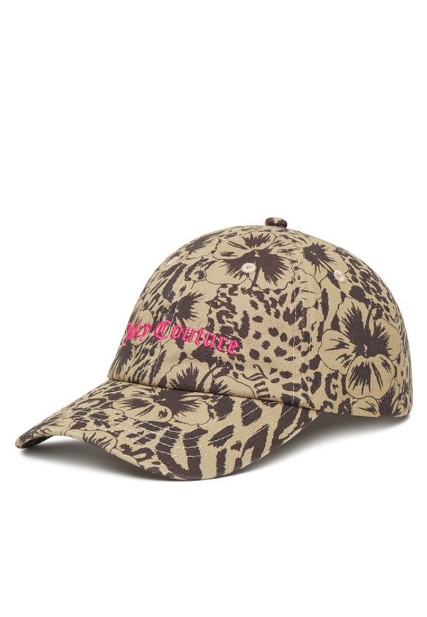 Juicy Couture Czapka z daszkiem Botanical JCAWH125713 Brązowy. Kolor: brązowy. Materiał: bawełna, materiał