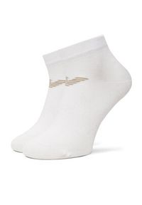 Emporio Armani Zestaw 3 par niskich skarpet męskich EM000550 AF12271 MC059 Kolorowy. Materiał: bawełna, materiał. Wzór: kolorowy #3