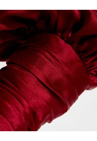ZIMMERMANN - Bordowa sukienka z jedwabiu. Typ kołnierza: dekolt kopertowy. Kolor: czerwony. Materiał: jedwab. Typ sukienki: kopertowe, asymetryczne. Długość: mini #3