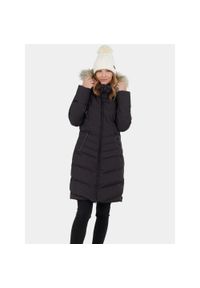 FUNDANGO - Płaszcz Zimowy Damski Fundango Puppis. Kolor: szary, czarny. Materiał: syntetyk. Sezon: zima. Sport: turystyka piesza #1