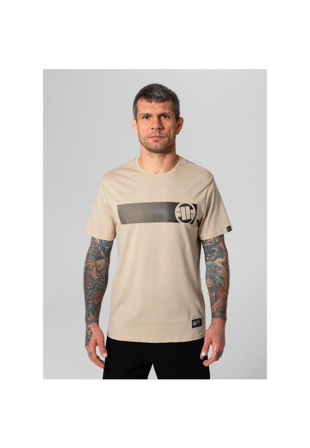 PITBULL - Koszulka męska Pitbull Casino. Kolor: beżowy