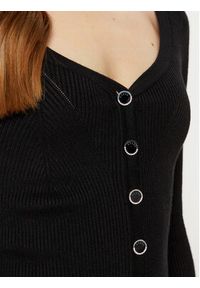 Guess Kardigan W5RR08 Z2V62 Czarny Regular Fit. Kolor: czarny. Materiał: wiskoza #4