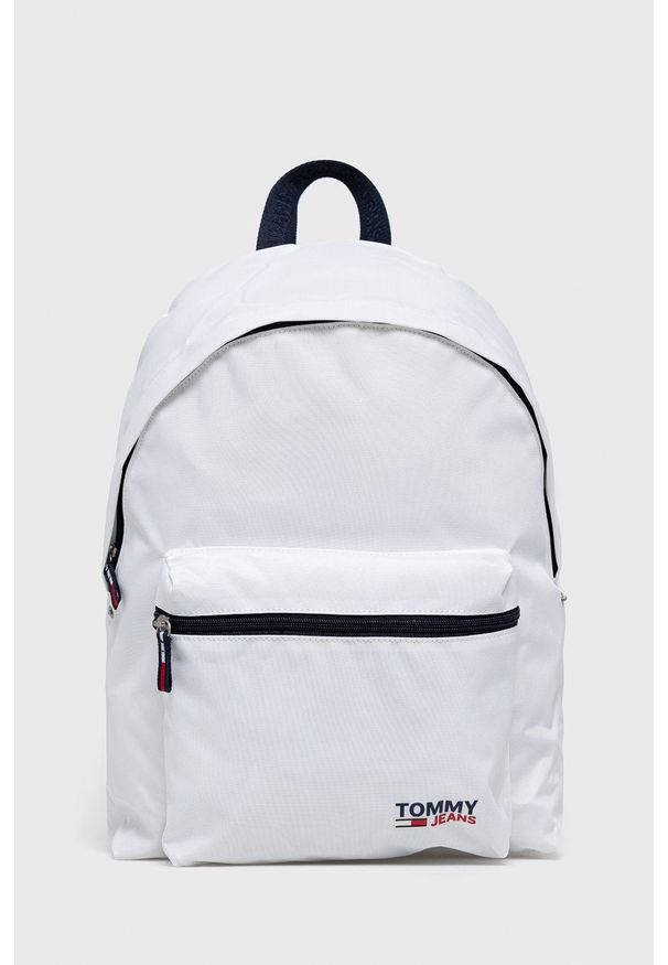 Tommy Jeans Plecak męski kolor biały duży gładki. Kolor: biały. Materiał: poliester. Wzór: gładki
