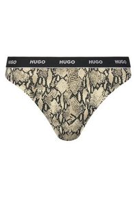 Hugo - HUGO Komplet 3 par stringów 50495870 Kolorowy. Materiał: bawełna. Wzór: kolorowy
