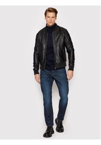 Serge Pariente Kurtka skórzana Bonbon Czarny Slim Fit. Kolor: czarny. Materiał: skóra #3