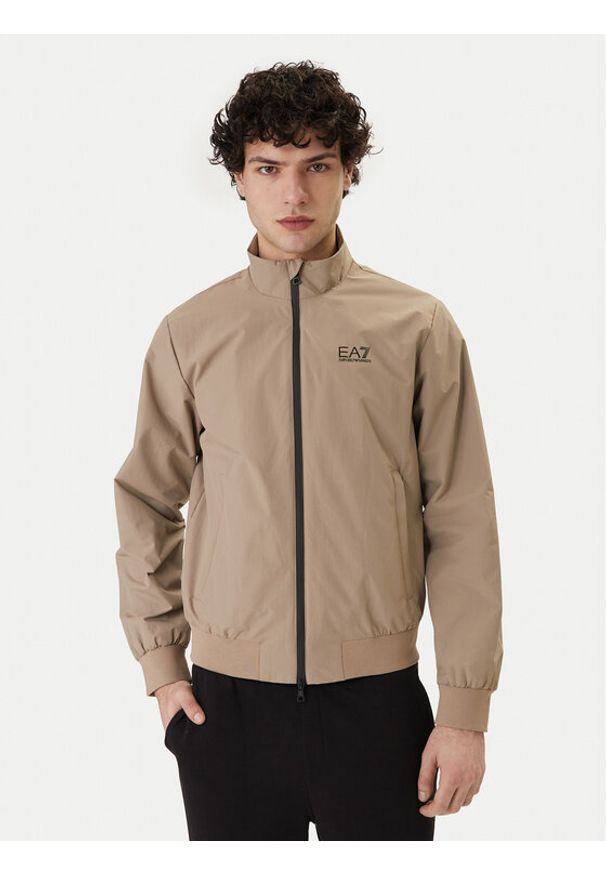 EA7 Emporio Armani Kurtka przejściowa 7M000424 AF13569 U6167 Beżowy Regular Fit. Kolor: beżowy. Materiał: syntetyk