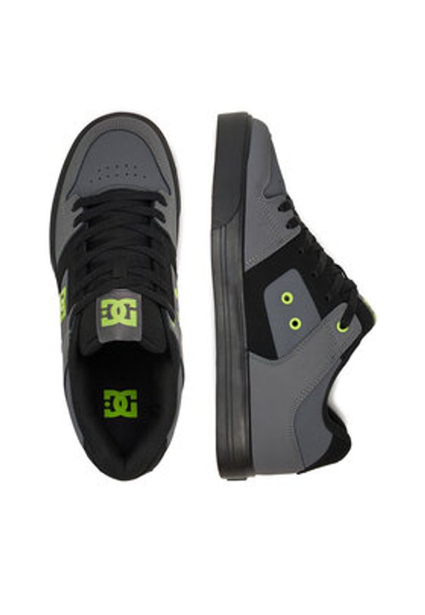 DC Sneakersy EO-PURE DC01782028 Szary. Kolor: szary. Materiał: skóra, nubuk
