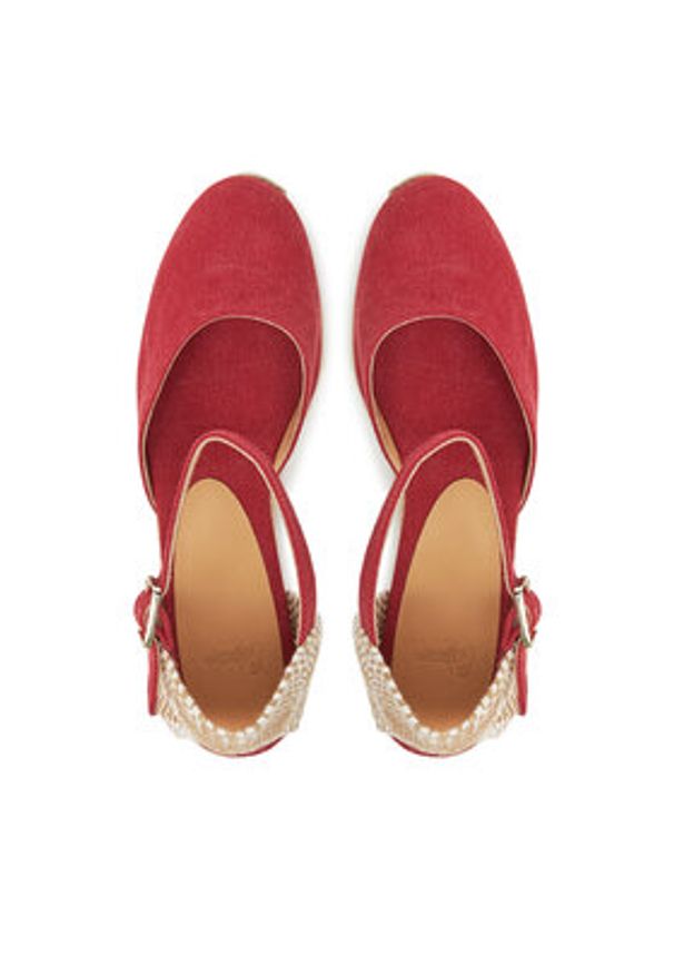 Castañer Espadryle Carol/6/002 021655 Czerwony. Kolor: czerwony. Materiał: materiał