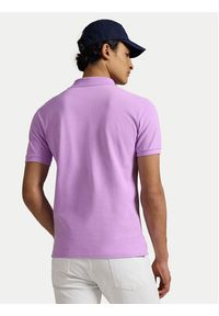 Polo Ralph Lauren Polo 710536856452 Fioletowy Slim Fit. Typ kołnierza: polo. Kolor: fioletowy. Materiał: bawełna