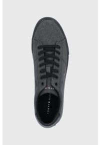 TOMMY HILFIGER - Tommy Hilfiger Tenisówki męskie kolor czarny. Nosek buta: okrągły. Zapięcie: sznurówki. Kolor: czarny. Materiał: guma #2
