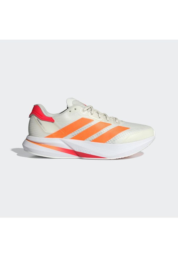 Adidas - Buty Duramo Speed 2 Running. Kolor: czerwony, pomarańczowy, biały, wielokolorowy. Materiał: materiał. Sport: bieganie