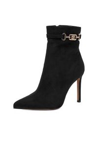 Nine West Botki CEO-LANA-01 Czarny. Kolor: czarny. Materiał: materiał #7