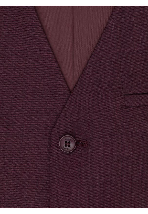 Pako Lorente - PAKO LORENTE – Gładka jednorzędowa kamizelka męska. Materiał: wiskoza, poliester, elastan. Wzór: gładki