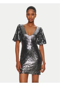 Rinascimento Sukienka koktajlowa CFC0019737002 Srebrny Regular Fit. Kolor: srebrny. Materiał: syntetyk. Styl: wizytowy #1