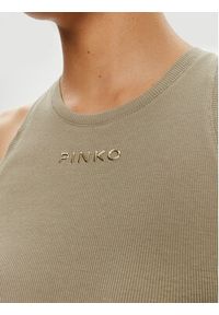 Pinko Top Distinto 100822 A15E Zielony Slim Fit. Kolor: zielony. Materiał: bawełna #2