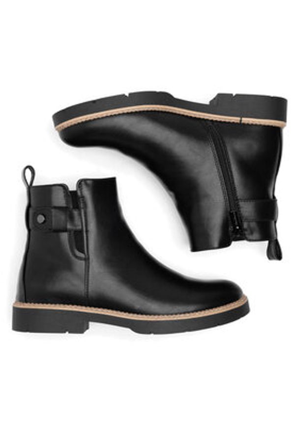 Clara Barson Botki WS5885-02 Czarny. Kolor: czarny. Materiał: materiał