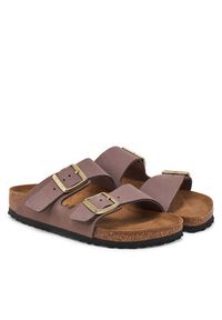 Birkenstock Klapki Arizona 1029428 Fioletowy. Kolor: fioletowy. Materiał: skóra, nubuk