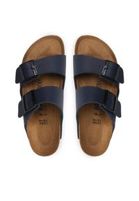 Birkenstock Klapki Arizona 051753 Granatowy. Kolor: niebieski. Materiał: skóra