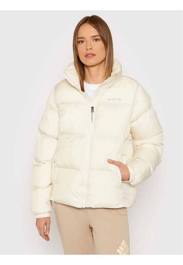columbia - Columbia Kurtka zimowa Puffect 1864781 Écru Regular Fit. Kolor: kremowy. Materiał: syntetyk. Sezon: zima