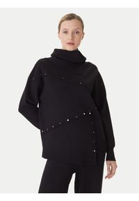 LOLA CASADEMUNT Sweter LF2511010 Czarny Regular Fit. Kolor: czarny. Materiał: wiskoza #1