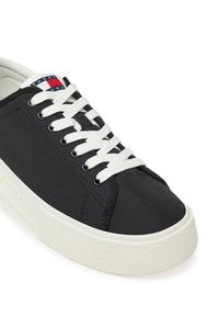 Tommy Jeans Sneakersy Tjw Flatform Canvas Sneaker EN0EN02792 Czarny. Kolor: czarny. Materiał: materiał #3
