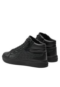 Calvin Klein Sneakersy High Top Lace Up W/ Zip Mono HM0HM01497 Czarny. Kolor: czarny. Materiał: skóra #5
