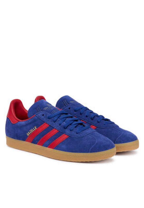 Adidas - adidas Sneakersy Gazelle JR6293 Granatowy. Kolor: niebieski. Materiał: zamsz, skóra. Model: Adidas Gazelle