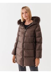 Hetrego - Hetregó Płaszcz zimowy Hanna 8M602F 22WD02 Brązowy Regular Fit. Kolor: brązowy. Materiał: syntetyk. Sezon: zima