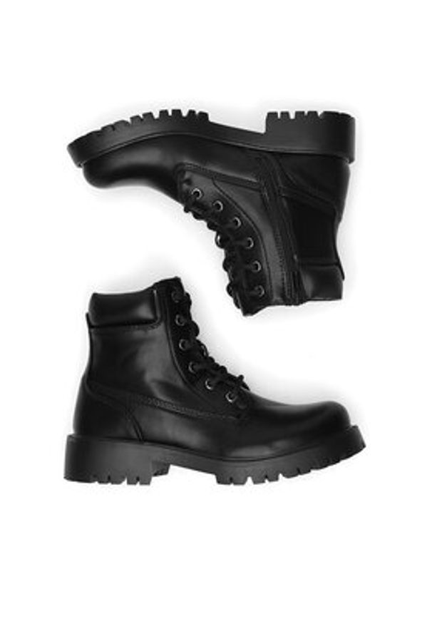 Clara Barson Trzewiki WS5628-10 Czarny. Kolor: czarny. Materiał: materiał