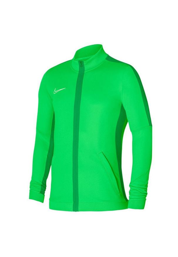 Nike - Męska Kurtka Dresowa. Kolor: zielony. Materiał: dresówka