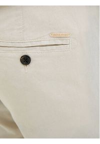 Jack & Jones Chinosy Stace 12248604 Écru Tapered Fit. Kolor: kremowy. Materiał: bawełna #4