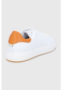 Liu Jo buty skórzane kolor biały. Nosek buta: okrągły. Zapięcie: sznurówki. Kolor: biały. Materiał: skóra