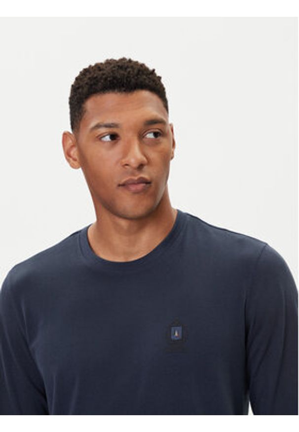 Aeronautica Militare Longsleeve 252TS2468UJ00703 Granatowy Regular Fit. Kolor: niebieski. Materiał: bawełna. Długość rękawa: długi rękaw