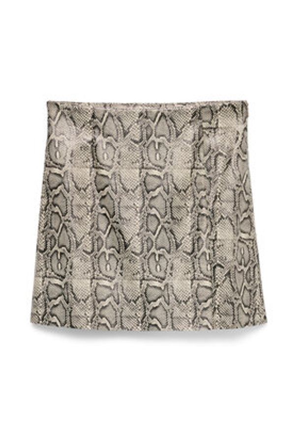 Vero Moda Spódnica z imitacji skóry Nelly 10336982 Beżowy Slim Fit. Kolor: beżowy. Materiał: skóra