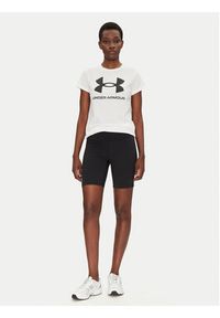 Under Armour T-Shirt Rival Logo SS 1356305 Biały Regular Fit. Kolor: biały. Materiał: syntetyk #3