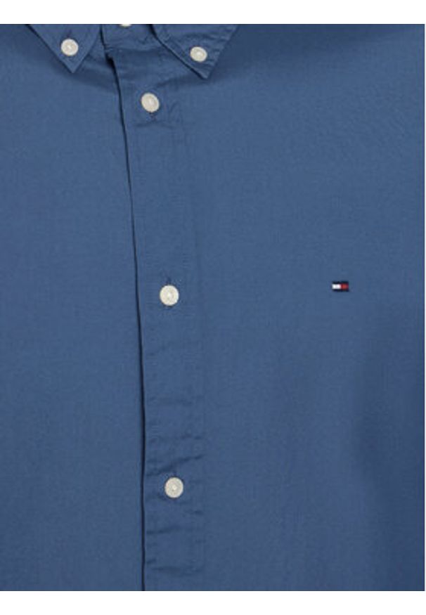 TOMMY HILFIGER - Tommy Hilfiger Koszula MW0MW37550 Niebieski Regular Fit. Kolor: niebieski. Materiał: bawełna