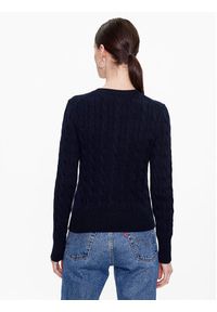 Polo Ralph Lauren Kardigan 211891643002 Granatowy Regular Fit. Typ kołnierza: polo. Kolor: niebieski. Materiał: bawełna #5