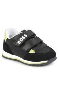 BOSS - Boss Sneakersy J09201 M Czarny. Kolor: czarny. Materiał: materiał #3