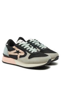 Replay - REPLAY Sneakersy GWS9O.000.C0003T Czarny. Kolor: czarny. Materiał: skóra, zamsz