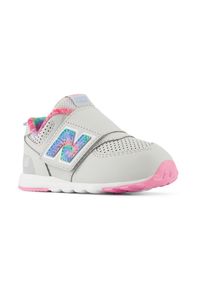 Buty niemowlęce New Balance NW574KL – szare. Okazja: na co dzień. Zapięcie: rzepy. Kolor: szary. Materiał: guma, materiał, syntetyk. Szerokość cholewki: normalna. Model: New Balance 574. Sport: turystyka piesza #4