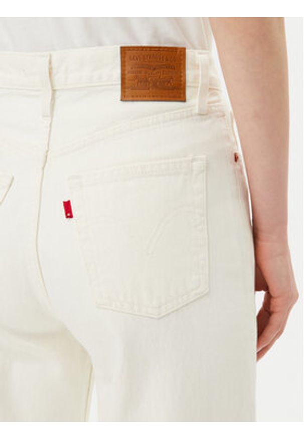 Levi's® Jeansy Ribcage A6081-0009 Écru Wide Leg